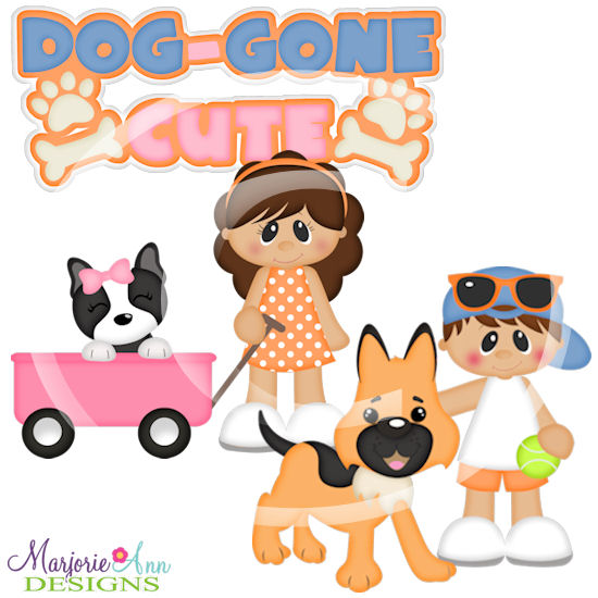 Dog-gone Cute SVG Cutting Files + Clipart - Click Image to Close